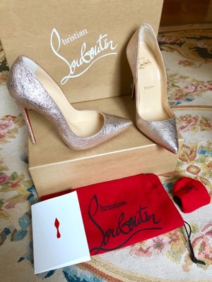 louboutin rose gold sneakers