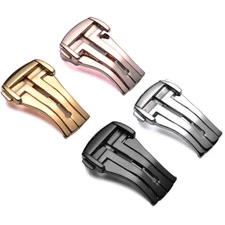 Solid Stainless Steel Deployment Watch Buckle 14 16 18 20mm Watch Band Clasp