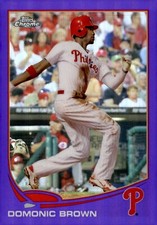 2013 Topps Chrome - Domonic Brown #215 Purple Refractor