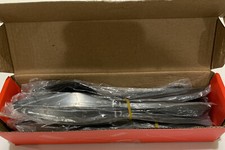 Matte Black Silverware Set, Satin Finish 20-Piece Stainless Steel Flatware Set