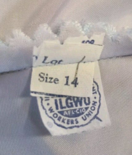 Vintage 60er Jahre Elinor Gay Original blau Schichtkleid mit Jacke Perlen Kragen Gr. Med - Bild 8 von 12