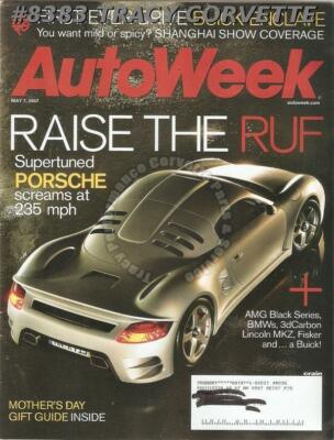 May 7 2007 Autoweek Don Wheldon Indy Buick Lucerne RUF CTR3 Hyundai Veracruz
