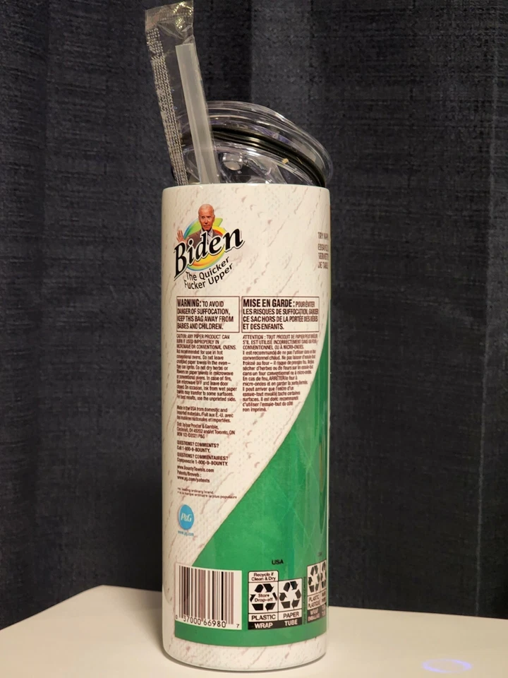 BIDEN THE QUICKER F*CKER UPPER 20oz Tumbler ( BRAND NEW ) - Image 3 of 4