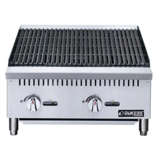 DUKERS DCCB24 CHAR GRILL 24" WIDE COOKING NAT GAS WITH LP CONVERSION KIT