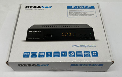 Megasat HD 200 C V2 HD200C HDTV Kabel Receiver Cable DVB-C USB Scart #TK1083A-