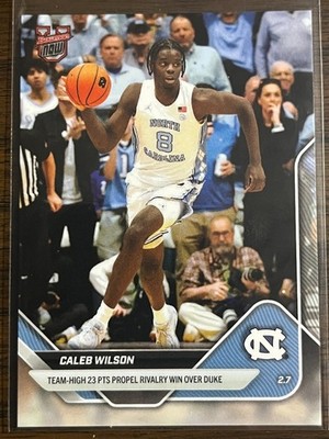 2025-26 Topps Bowman U Now NCAA #70 Caleb Wilson North Carolina Tar Heels