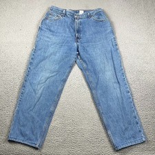 Vintage Levi's 550 Relaxed Fit Tapered Leg Jeans Women's 14 Mis M Blue Y2K