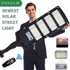 Commercial Outdoor Solar Street Light Motion Sensor Dusk To Dawn Big Flood Lamp.