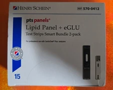 Henry Schein Cardiochek Lipid + eGlu test strips EXP 12/15/2025