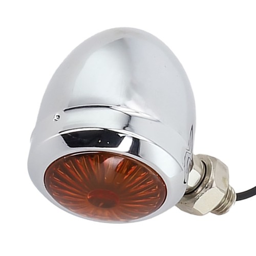 Upgrade Your Ride with Chrome Amber Turn Signal Blinker Lights Set of 2 - Picture 9 of 12