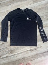 Boys Youth Nike Swim Dri Fit Rash Guard Size Large