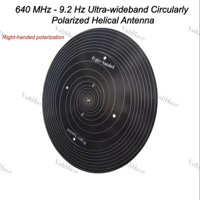 Ultra-wideband 640 MHz - 9.2 GHz Ultra-wideband Circularly Polarized Antenna