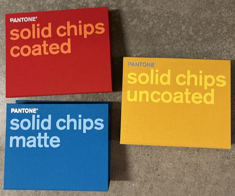 Pantone Solid Chips  Coated + Uncoated + Matte Reference Books