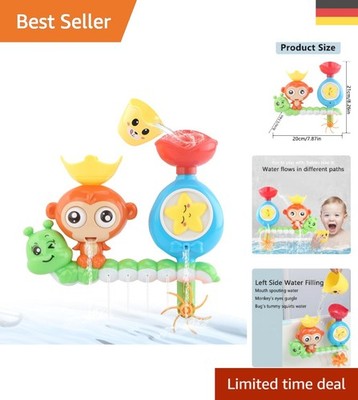 Niedliches AFFE Badespielzeug Set - Sicheres Sprüheffekt Spielzeug für Kinder