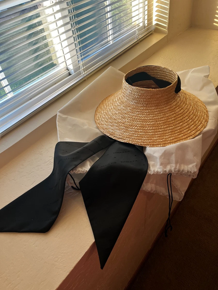 Visor Black Straw for Women for sale | eBay display picture 1