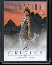 2024 Panini Origins AJ Johnson Elevation Signatures /150#ES-AJJ RC Auto Bucks