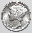 1936 Mercury Dime UNC UNCIRCULATED (I244)
