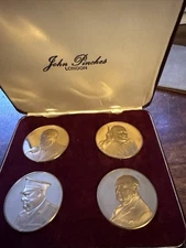John Pinches Bronze Churchill Medal Set Of Four