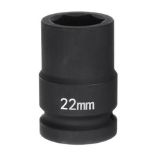6-point Impact Socket 34 Drive 22mm Metric 40cr Impact Socket