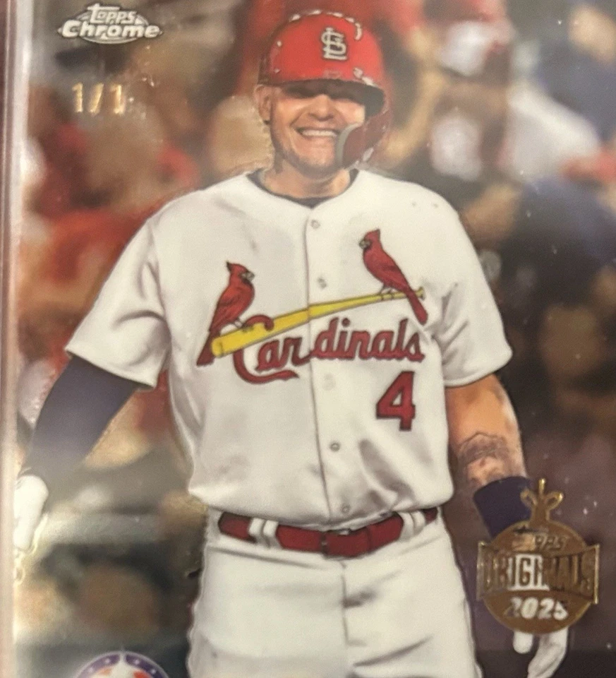 Yadier Molina 2018 1/1 Topps chrome  - Image 3 of 3