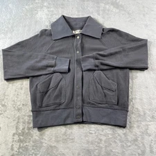 The Normal Brand Shacket Womens Large Gray Comfort  Tony Loop Terry Bomber