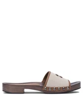Miu Miu Canvas And Leather Clogs 30 Mm IT 39 Women