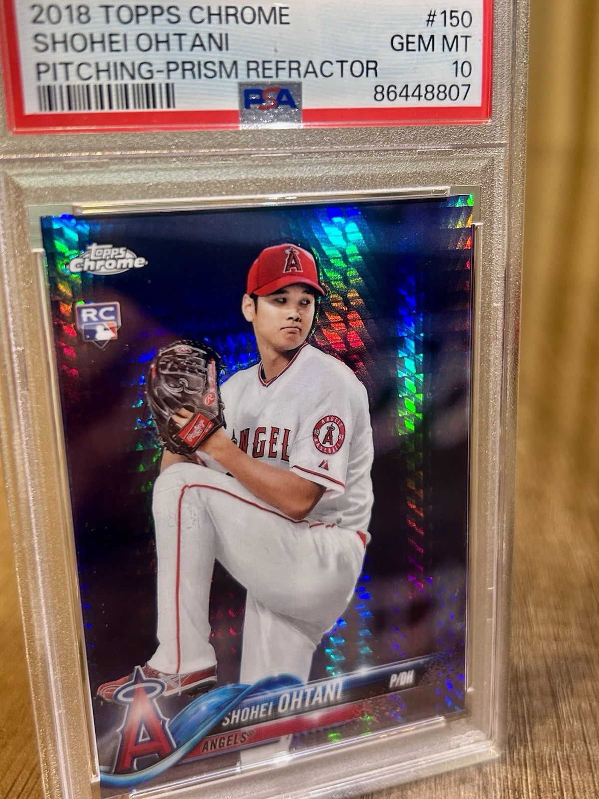 2018 TOPPS CHROME SHOHEI OHTANI PRISM REFRACTOR RC #150  🔥PSA 10 GEM MINT🔥
