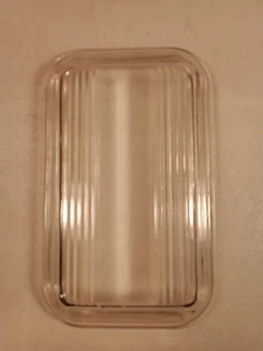 Vtg. Pyrex 502-C Fridgie Lid Only Refrigerator Dish Replacement, Ribbed Read Des