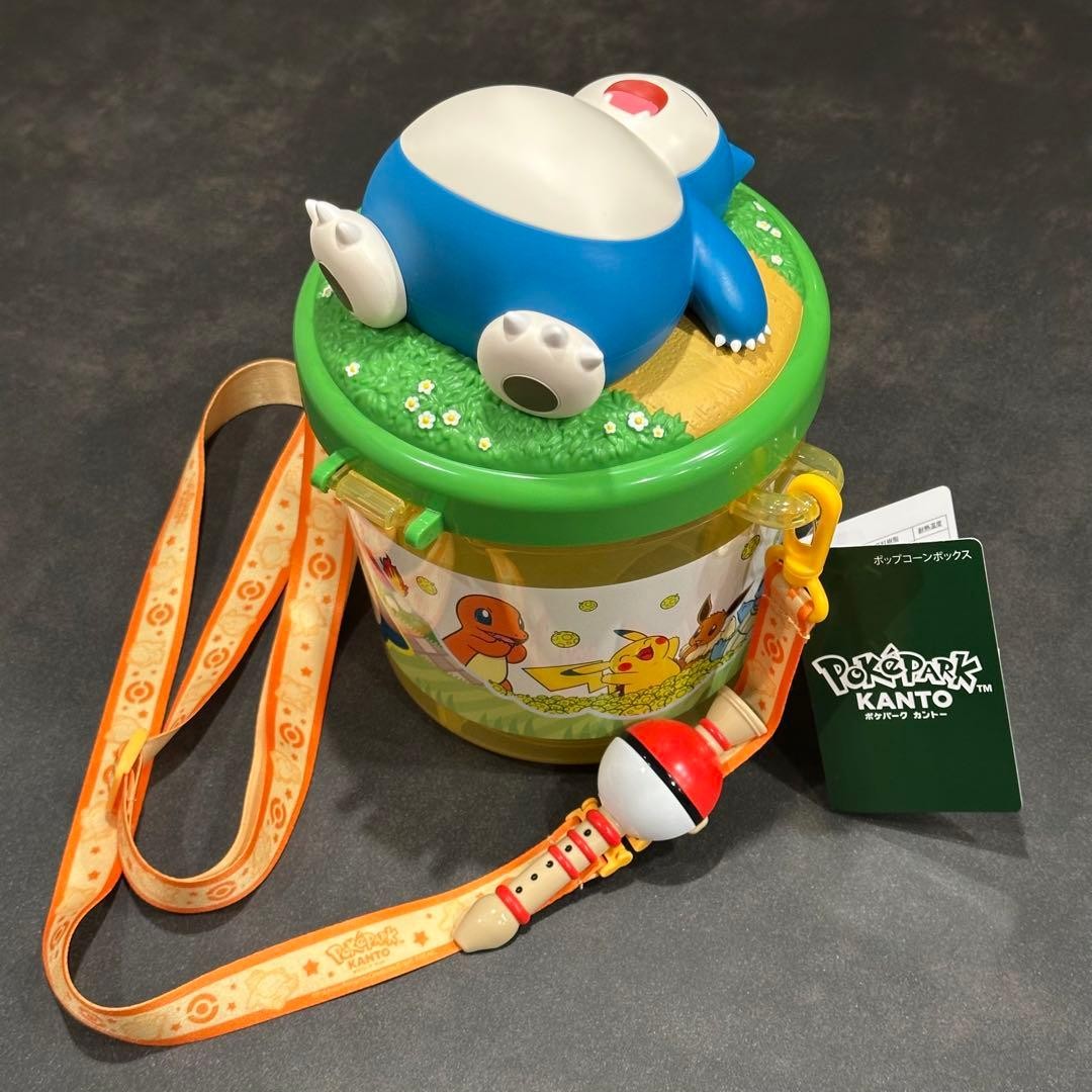 PokePark Kanto Snorlax Popcorn Bucket Limited Edition Japan