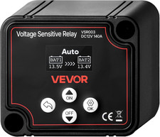 Dual Battery Isolator, 12V 140 Amp Manual and Automatic VSR Voltage Sensitive Re