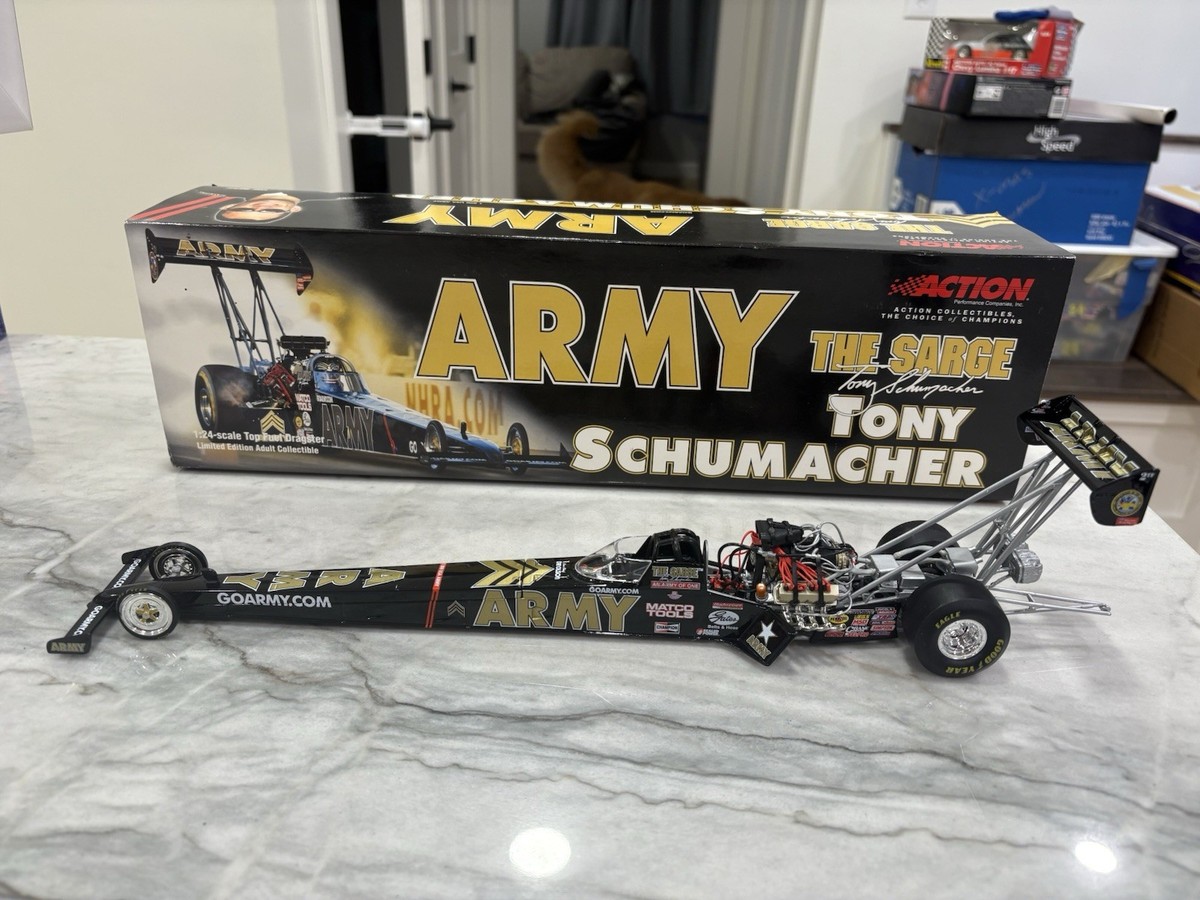 Tony Schumacher 2001 Army Top Fuel Dragster NHRA 1/24 Diecast