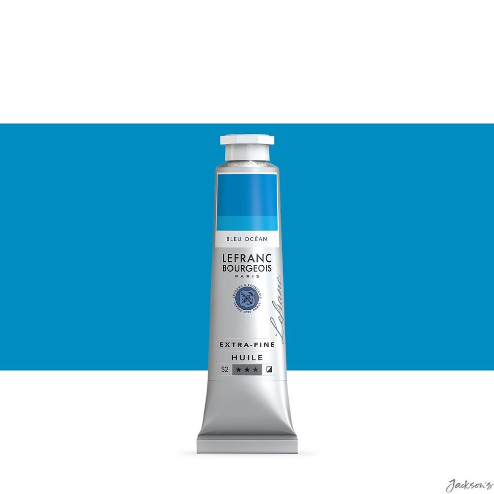 Lefranc Bourgeois Extra Fine Oil Paint Linseed Or Safflower 40ml Ocean Blue