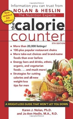 The Calorie Counter, 5th Edition - mass market paperback Heslin M.A. R.D. CD...