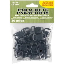 Pepperell Parachute Cord Buckles 30/Pkg-12mm