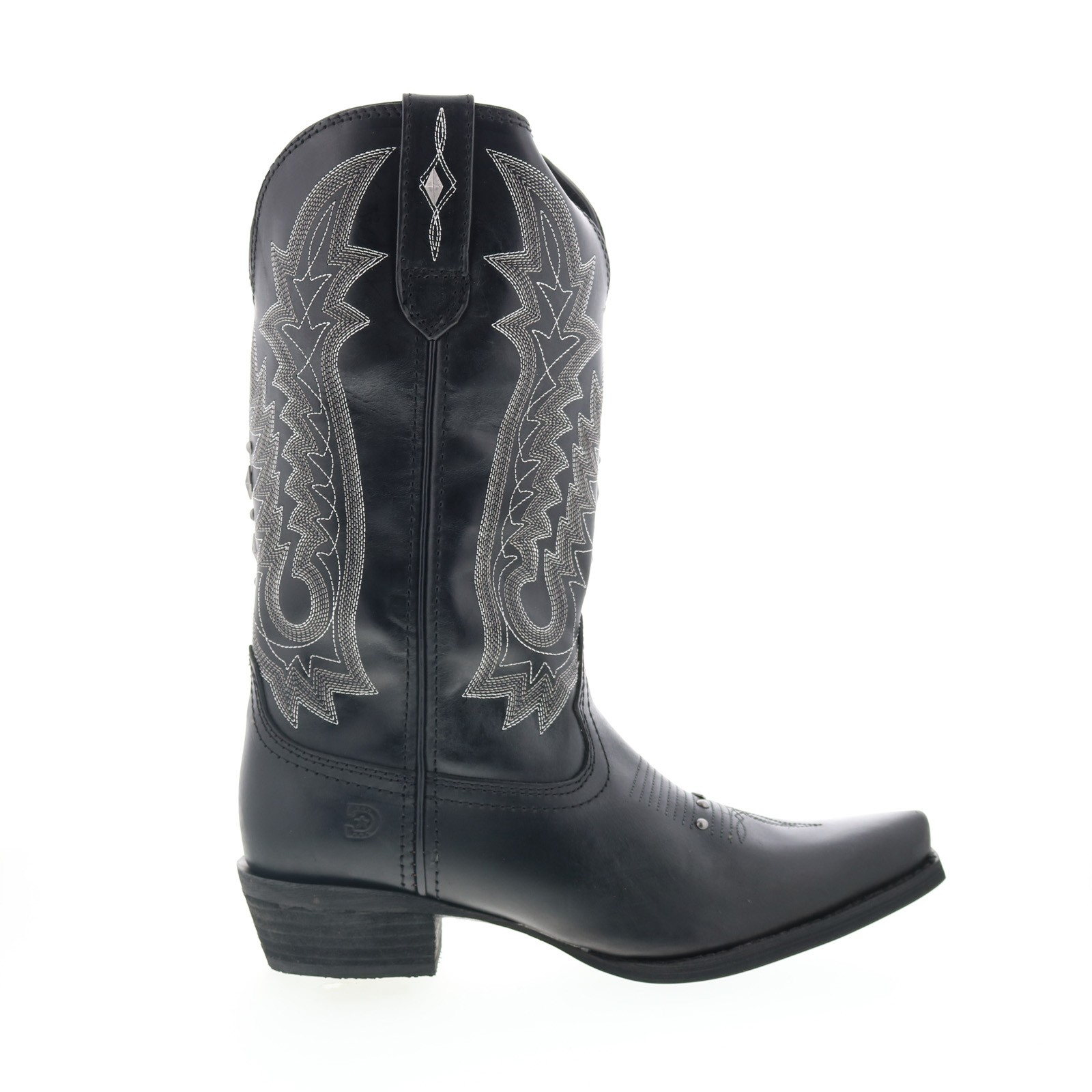 Durango Crush DRD0427 Womens Black Leather Slip On Western Boots