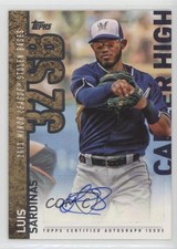 2015 Topps Update Career High Auto Luis Sardinas #CHA-LS Auto 0e5a