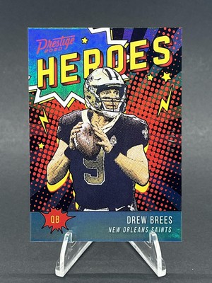 2020 Panini Prestige #HE-DB Drew Brees Heroes Xtra Points Platinum 6/10 250001