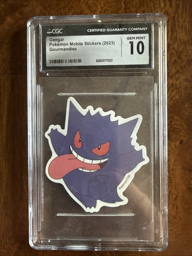 CGC 10 Gengar Gourmandise 2023 Pokemon Mobile Stickers