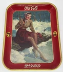Vintage Coca-Cola 1941 Ice Skating Girl Serving Tray
