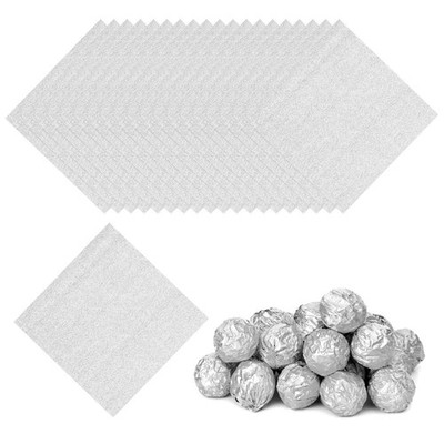 Aluminium Verpackung 5x5 Zoll, 200 Stück, orange Motiv für Pralinen Süßigkeiten