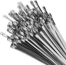 100PCS 0.18"X16" Ties Stainless Steel Heavy Duty Self-Locking Cable Ties Lock