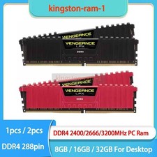 8GB 16GB CORSAIR Vengeance LPX DDR4 2400 2666 3200 MHz DIMM Desktop RAM 288-Pin