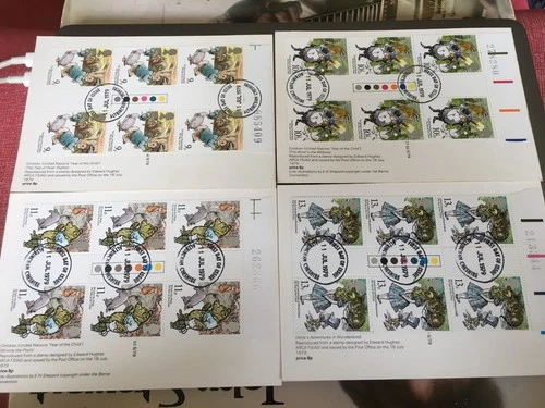 GB STAMPS PHQ TRAFFIC LIGHT GUTTER BLOCK FIRST DAY COVER 1979 YEAR OF THE CHILD