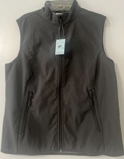 Fit Space Men's Softshell Fleece Lined Vest Gray Size XL NWT Water Resistant