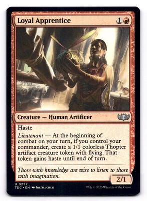 Loyal Apprentice NM Commander: Tarkir: Dragonstorm 222 MTG Uncommon