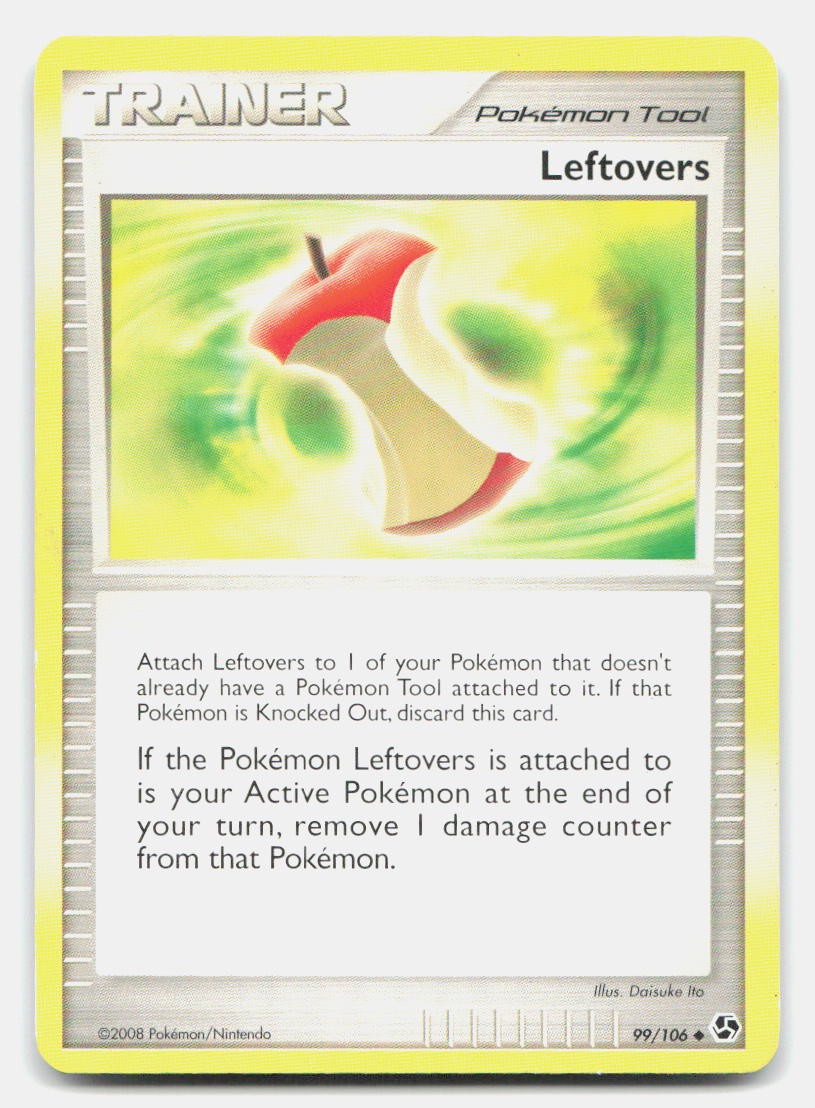 Leftovers 99/106 Uncommon Great Encounters Pokemon LP