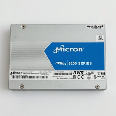 Micron 9200 MAX 1.6TB U.2 NVMe SSD Enterprise PCIe 3.0 High Endurance Tested