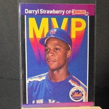 Donruss 1989 MVP Darryl Strawberry Lot of 2 #BC-6 NY Mets Insert Baseball Card
