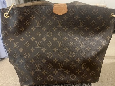 Louis Vuitton Monogram Canvas Graceful MM Hobo With Paperwork