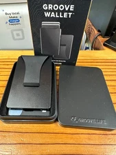 Groove Life - The Groove Wallet Midnight Black Metal Money Clip Holder